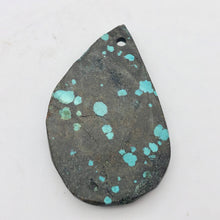 Load image into Gallery viewer, Speckled Turquoise Drop Pendant Bead | 59x36x7.5mm | Turquoise | 8658E - PremiumBead Alternate Image 9
