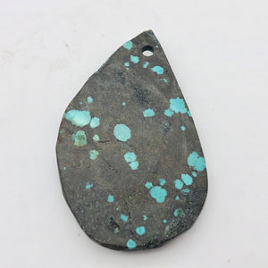 Speckled Turquoise Drop Pendant Bead | 59x36x7.5mm | Turquoise | 8658E - PremiumBead Alternate Image 9
