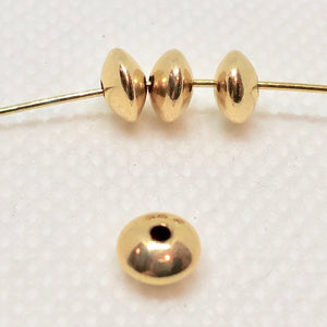 4 Shimmer 14K Gold Filled Saucer Beads 7874 - PremiumBead Alternate Image 3