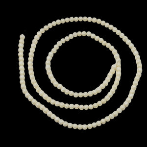 Natural Creamy White Coral Bead Strand 110454