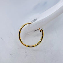 Load image into Gallery viewer, 14K Gold Continuous Hoop Earrings | 1/2&quot; Long | Gold | 1 Pair |
