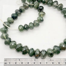 Load image into Gallery viewer, Natural Graduated Green Rutilated Faceted Quartz Rondelle Bead Strand | 16&quot; | - PremiumBead Alternate Image 6
