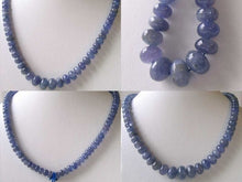 Load image into Gallery viewer, 242cts Rare Tanzanite Roundel Bead 20 inch Strand 110387B - PremiumBead Primary Image 1
