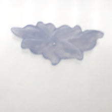 Load image into Gallery viewer, 15cts Exquisitely Hand Carved Blue Chalcedony Flower Pendant Bead| 1 1/2" Long |
