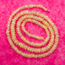 Load image into Gallery viewer, Opal Graduated Faceted Fiery Roundel Bead Parcel | 3.5-3 mm | Golden | 8 Beads |
