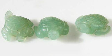 Majestic 2 Carved Aventurine Sea Turtle Beads - PremiumBead Primary Image 1