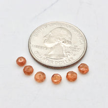Load image into Gallery viewer, Very Rare!! 6 AAA Mandarin Garnet 4mm Beads! - PremiumBead Alternate Image 4
