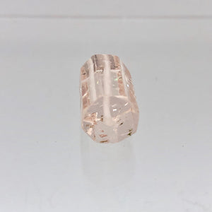 19cts Morganite Pink Beryl Hexagon Cylinder Bead | 17x10mm | 1 Bead | 3863E - PremiumBead Alternate Image 2