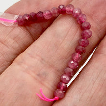 Load image into Gallery viewer, Tourmaline Faceted Roundel Bead Strand | 4x3mm | Pink | 132 Bead(s)
