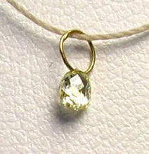 Load image into Gallery viewer, 0.21cts Natural Canary 3x2.5x2mm Diamond 18K Gold Pendant 8798P - PremiumBead Alternate Image 3
