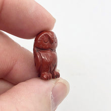 Load image into Gallery viewer, 2 Wisdom Carved Brecciated Jasper Owl Beads | 21x11.5x9mm | Red/Brown - PremiumBead Alternate Image 2
