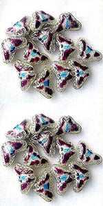Plums Cloisonne 16x10mm Butterfly Pendant Beads 8635F - PremiumBead Primary Image 1
