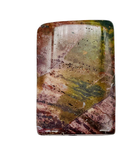 Balance Red Devil Jasper Rectangle Pendant Bead 6653E