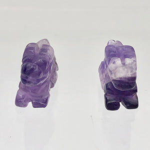 Unique Soaring Carved Amethyst Dragon Figurine | 25x14x7.5mm | Purple - PremiumBead Alternate Image 6