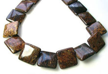 Load image into Gallery viewer, 2 Shimmering Bronzite Square Pendant Beads 8261 - PremiumBead Primary Image 1
