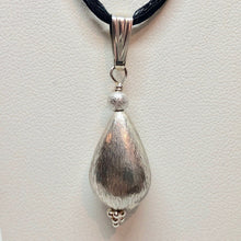 Load image into Gallery viewer, Sexy! Brushed Sterling Silver Teardrop Pendant 507233 - PremiumBead Primary Image 1
