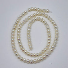 Load image into Gallery viewer, Premium White Freshwater Pearl Strand | 4.5x4.5-4.5x4mm | 100 Pearls }
