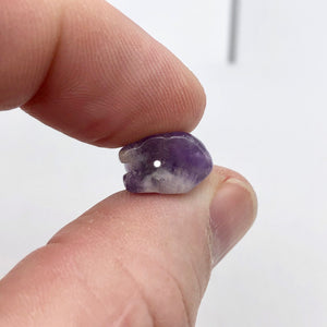 Adorable! 2 Amethyst Sitting Carved Cat Beads | 21x14x10mm | Purple - PremiumBead Alternate Image 10