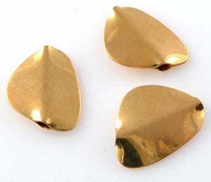 1 Designer 20x15x3mm Petal 20K Gold 2.58 Gram 9505 - PremiumBead Alternate Image 3