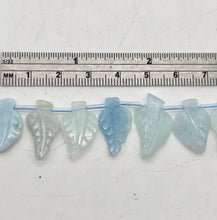 Load image into Gallery viewer, Natural Aquamarine Leaf Beads | 17x12x3 to 22x12x5mm | Blue | Leaf | 2 beads | - PremiumBead Alternate Image 4
