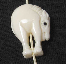 Load image into Gallery viewer, Charming Pony Carved Horse Waterbuffalo Bone Bead 4116B - PremiumBead Alternate Image 2
