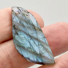 Load image into Gallery viewer, Spectrolite Labradorite Pendant Bead | 1.75x.63x.5&quot; | Blue Gold Gray | 1 Bead(s)
