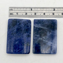 Load image into Gallery viewer, Natural Sodalite Pendant Beads | 38x25mm | Blue | Rectangle | 2 beads | - PremiumBead Primary Image 1
