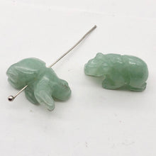 Load image into Gallery viewer, Roar Hand Carved Natural Aventurine Bear Figurine | 13x18x7mm | Green
