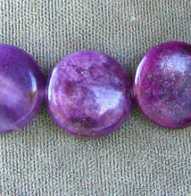 Load image into Gallery viewer, 1 Vivid Purple Lepidolite 16x5mm Disc Coin Bead 006686 - PremiumBead Primary Image 1
