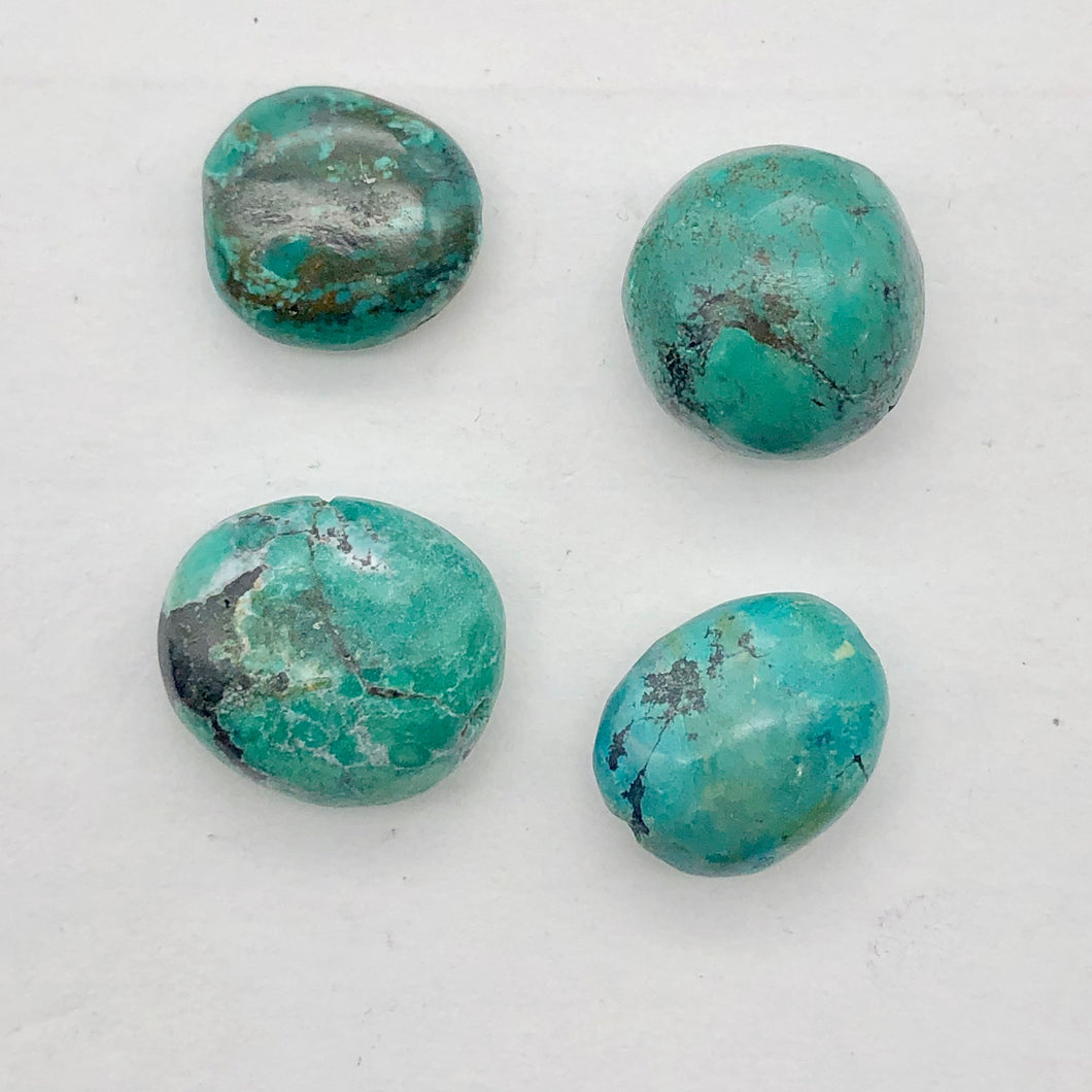 Turquoise Nugget Beads | 21x19x10 to 17x17x1mm | Blue | 4 Beads