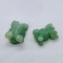 Load image into Gallery viewer, Aventurine 1 Koi Carved Goldfish Bead | 23x11x5mm | Green
