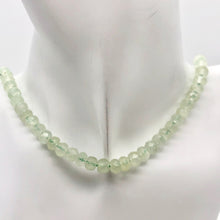 Load image into Gallery viewer, Rare Gemmy Prehnite Faceted Strand | 6x5 to 6x4mm | Green | Roundel | 78 bds | - PremiumBead Alternate Image 8
