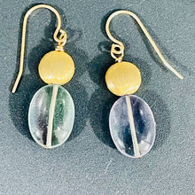 Load image into Gallery viewer, Fluorite 14K Gold Filled Drop/Dangle | 1 1/2&quot; Long | Blue/Purple | 1 Earrings |
