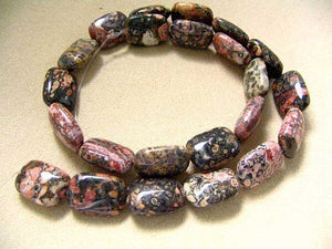 Wild 3 Leopard Skin Jasper Rectangle Beads 7364 - PremiumBead Alternate Image 3