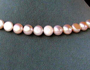 Glowing Soft Peach 9 FW Button Pearls 4473 - PremiumBead Primary Image 1