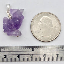 Load image into Gallery viewer, Cock A Doodle Doo! Purple Amethyst Rooster and Sterling Silver Pendant - PremiumBead Alternate Image 5

