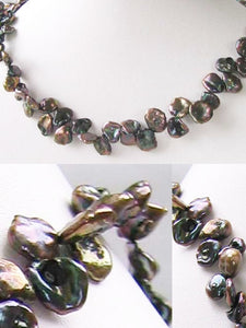 Design Green Dragonskin Keishi FW Pearl Strand 109946M - PremiumBead Alternate Image 3