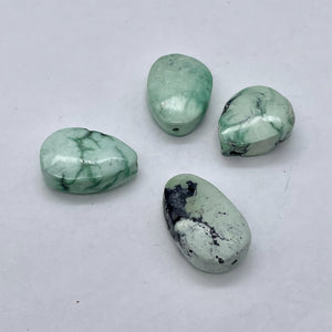 Teardrop Mint Julep Turquoise Bead | 22x16x7-16x13x6.5mm | 4 Beads |