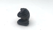 Load and play video in Gallery viewer, Sumo Carved Teak Froggie Toad Ojime Netsuke Bead | 24x19x16mm | Brown
