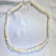 Load image into Gallery viewer, White African Opal Faceted Rectangle Beads (7 Beads) 4649 - PremiumBead Alternate Image 4
