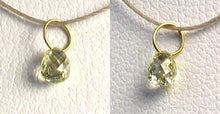 Load image into Gallery viewer, 0.29cts Natural Canary Diamond 18K Gold 4x2.5mm Pendant 8798Q - PremiumBead Primary Image 1
