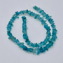 Load image into Gallery viewer, Glimmer Aqua Blue Apatite Nugget Bead Strand 109883

