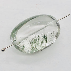Lodalite Quartz Oval Pendant Bead | 30x21x14 mm | Clear Included | 1 Bead |