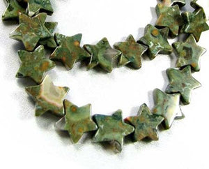 Gleam 5 Rhyolite Jasper Carved Star Beads 009466 - PremiumBead Alternate Image 2