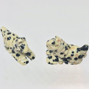 Carved Dalmatian Stone Horse Colt Pony Beads - PremiumBead Primary Image 1