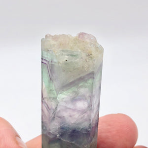Fluorite Rainbow Crystal with Natural End |2.75x.88x.5"|Green Blue Purple| 1444Q - PremiumBead Alternate Image 7