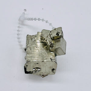 Pyrite Free Form Pendant Bead | 24x33x20 | Gold | 1 Bead |