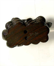 Load image into Gallery viewer, Carved &amp; Signed Money Turtle Dark Teak Ojime/Netsuke Bead - PremiumBead Alternate Image 4
