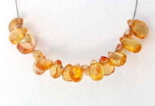 Load image into Gallery viewer, 1 Golden Orange Sapphire Faceted Briolette Bead 6088 - PremiumBead Primary Image 1
