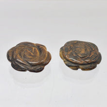 Load image into Gallery viewer, Bloomer 2 Carved Tigereye Rose Flower Beads | 21x7mm | Golden | 9290TE - PremiumBead Alternate Image 5

